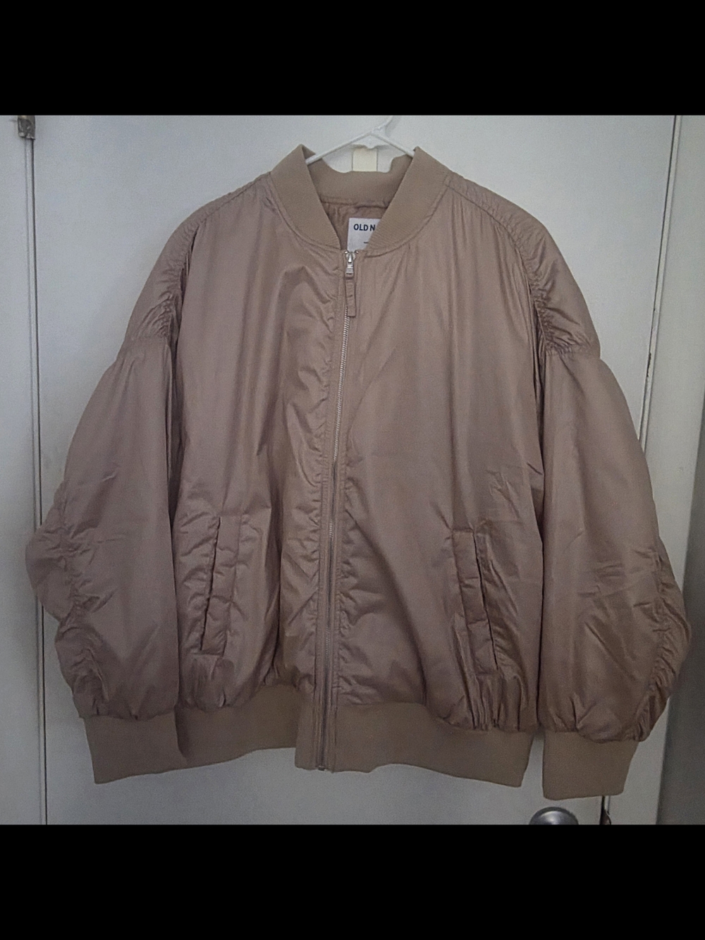 Old Navy Light Brown Bomber Jacket
